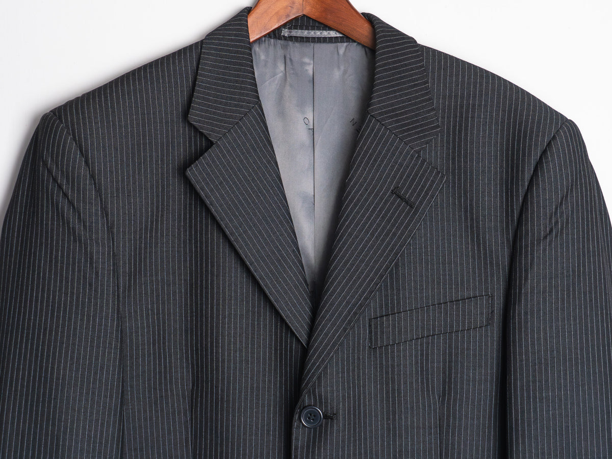 Vestón Carven gris oscuro a rayas — Talla 44