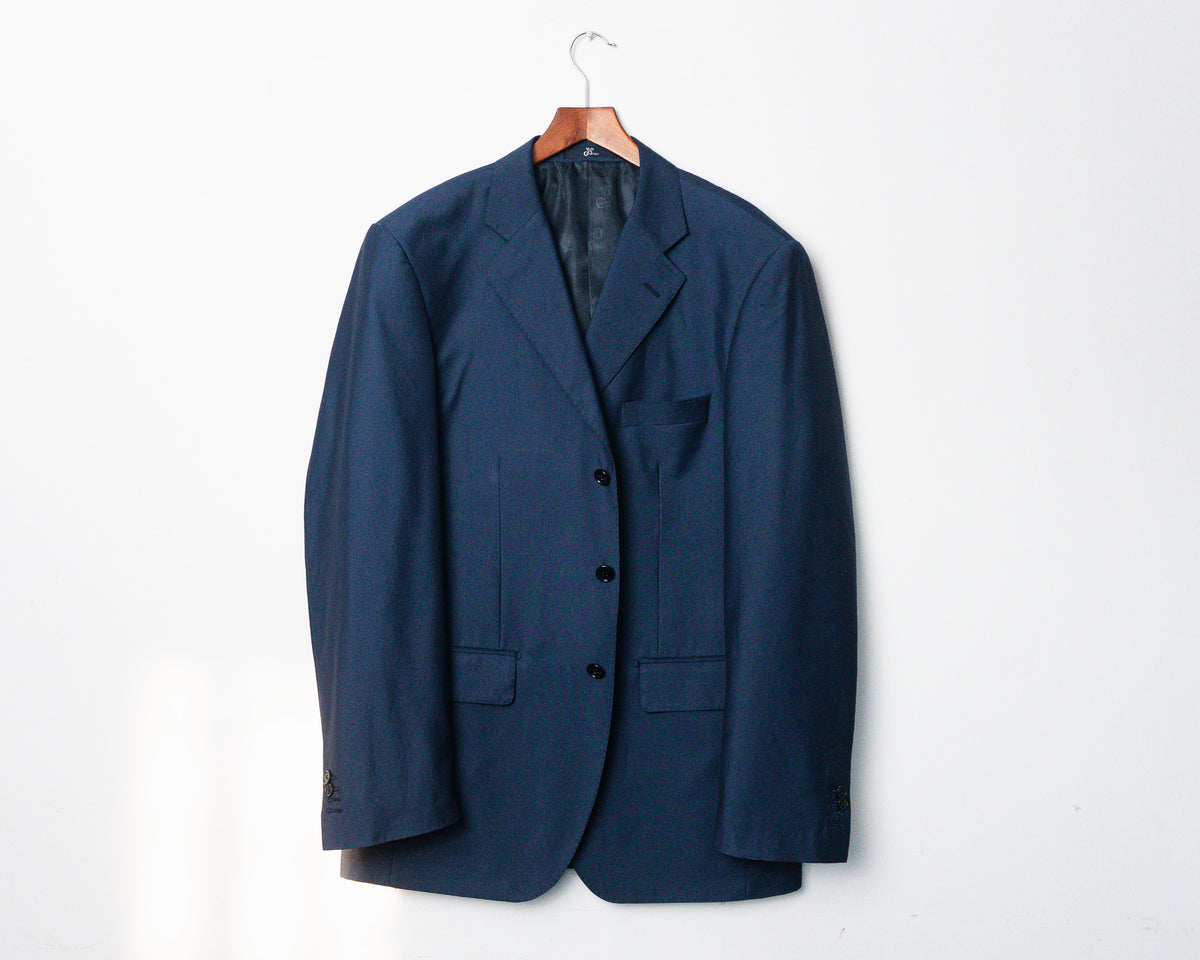 Vestón A Collezioni azul de lana Super 170’s — Talla 52