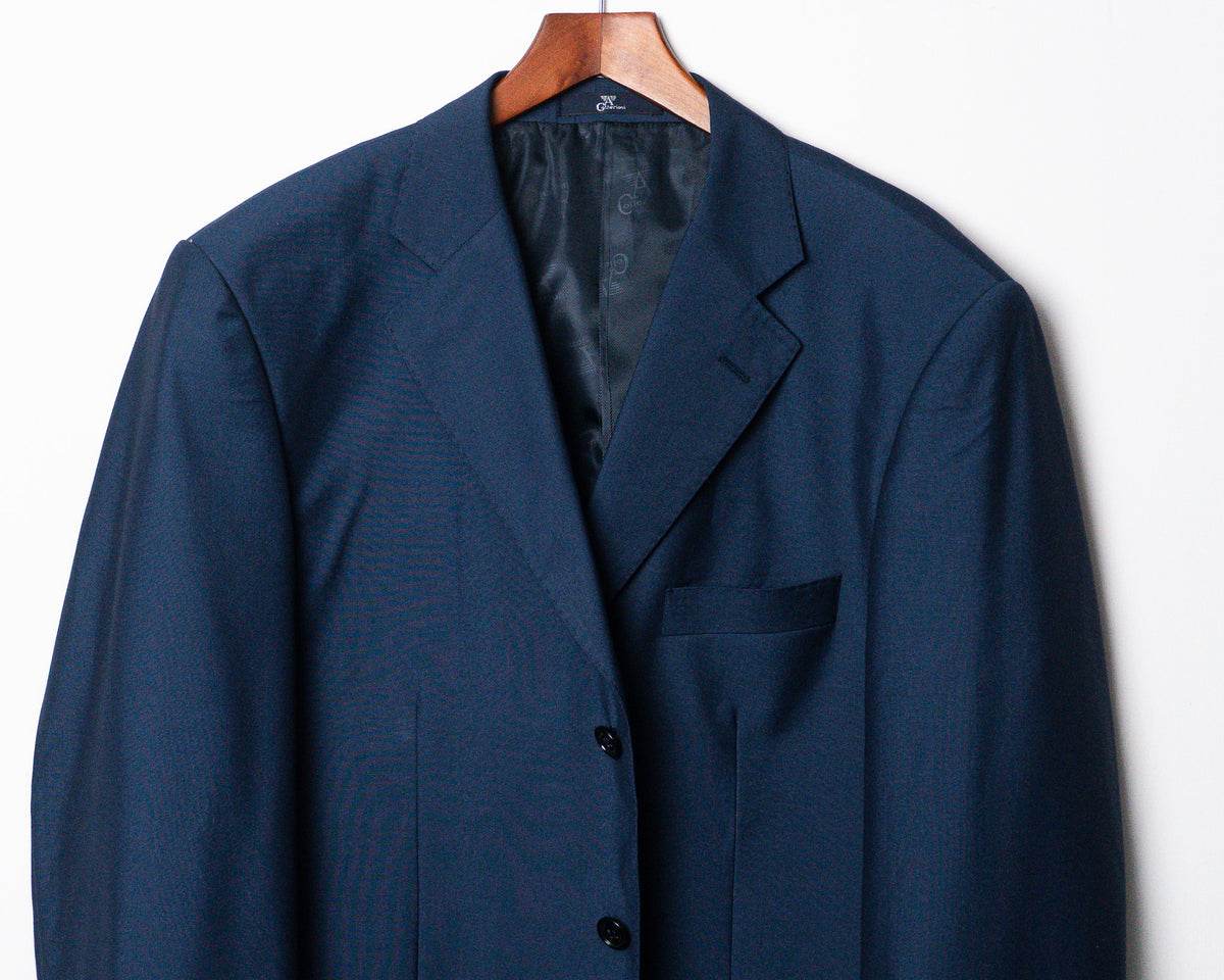 Vestón A Collezioni azul de lana Super 170’s — Talla 52