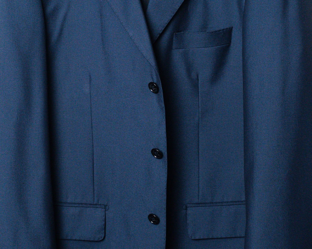 Vestón A Collezioni azul de lana Super 170’s — Talla 52