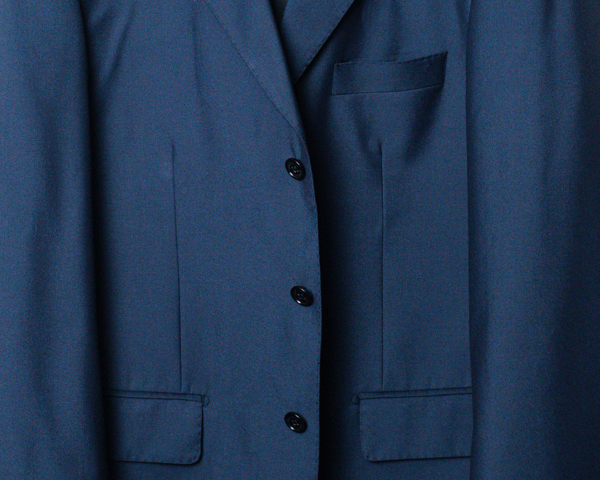 Vestón A Collezioni azul de lana Super 170’s — Talla 52