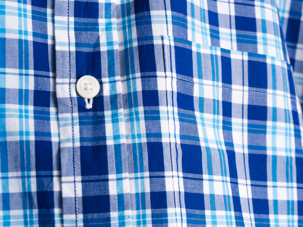 Camisa Brooks Brothers Red Fleece azul a cuadros — Talla XXL