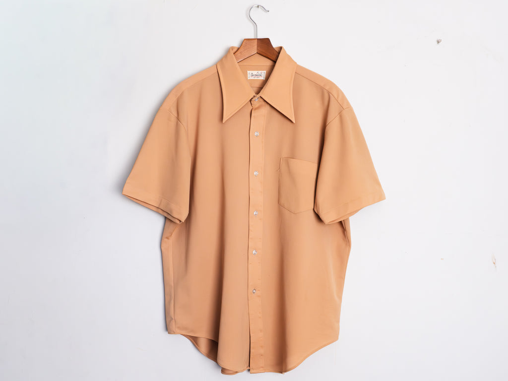 Camisa Bonaire vintage camel — Talla XL
