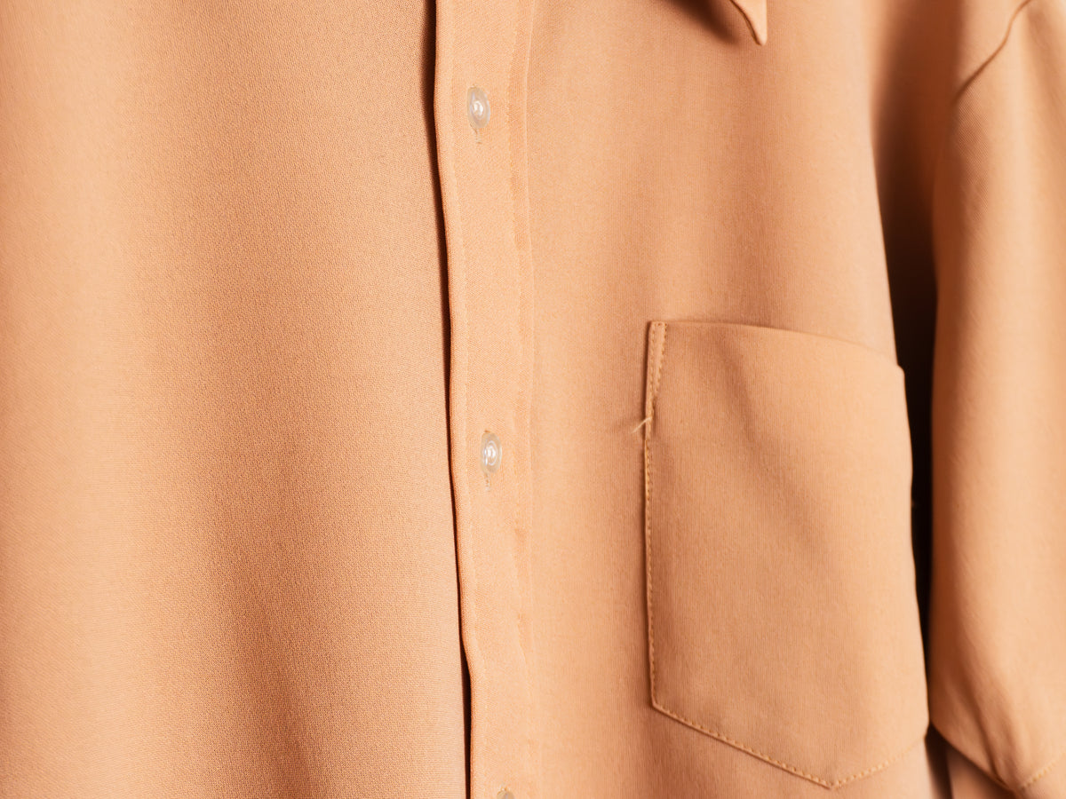 Camisa Bonaire vintage camel — Talla XL