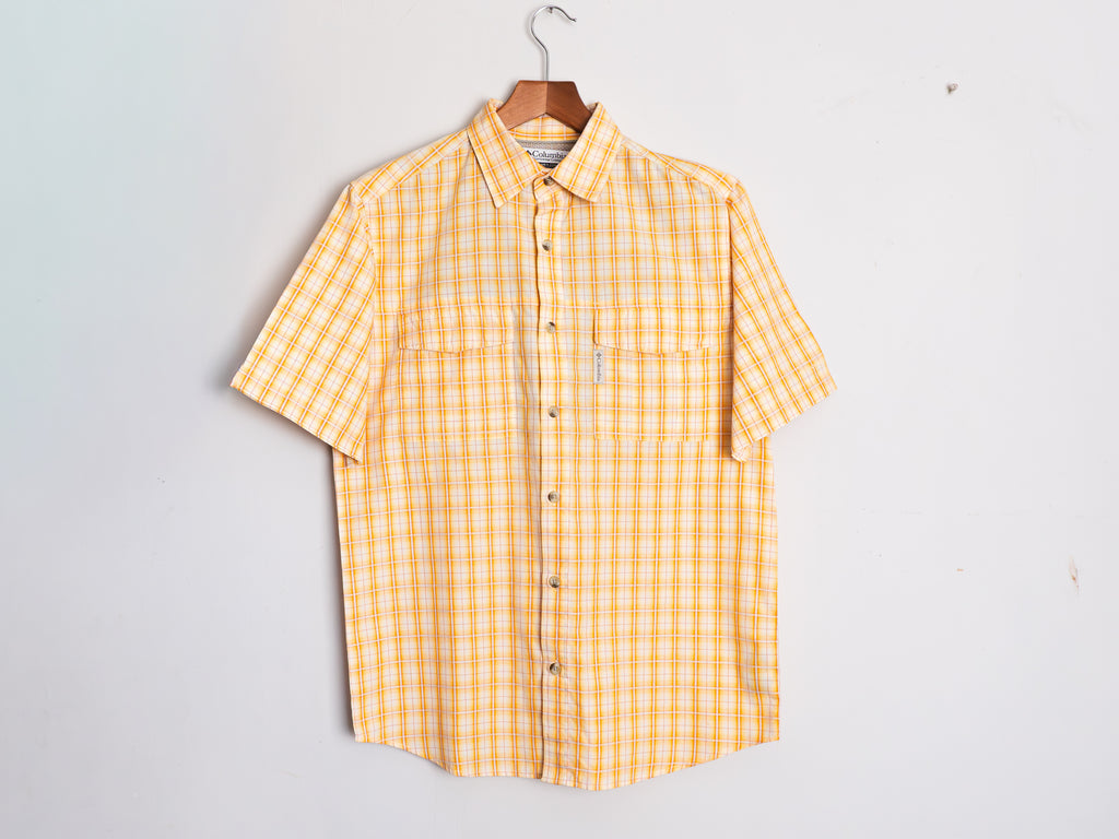 Camisa Columbia amarilla de cuadros — Talla S
