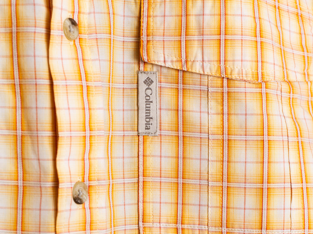 Camisa Columbia amarilla de cuadros — Talla S