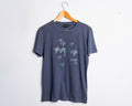 Polera Emporio Armani gris estampada — Talla S