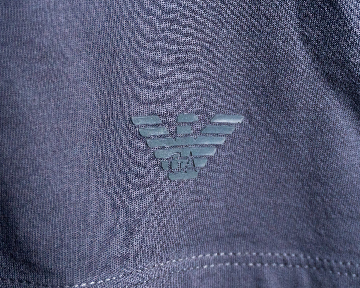 Polera Emporio Armani gris estampada — Talla S