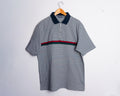 Polera polo Redgreen de rayas con cierre — Talla XL