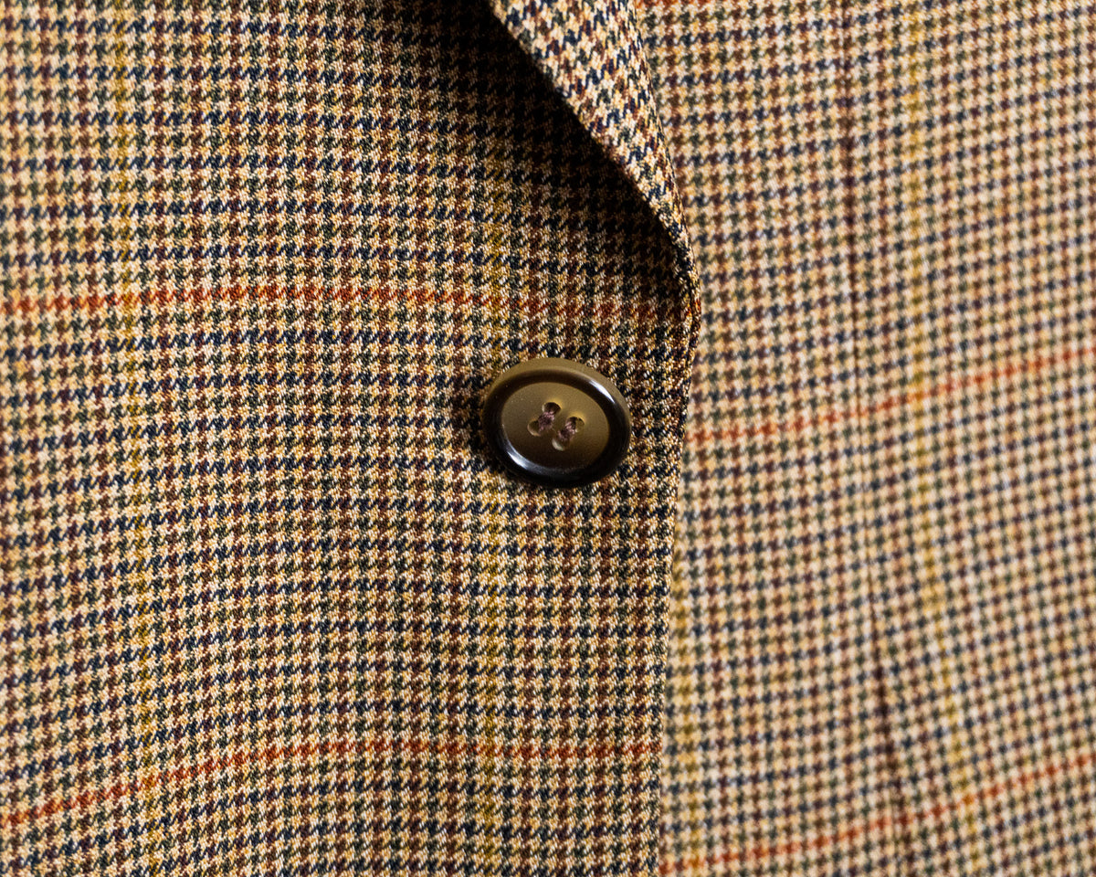 Vestón Brioni de tweed café — Talla EU 48 aprox.