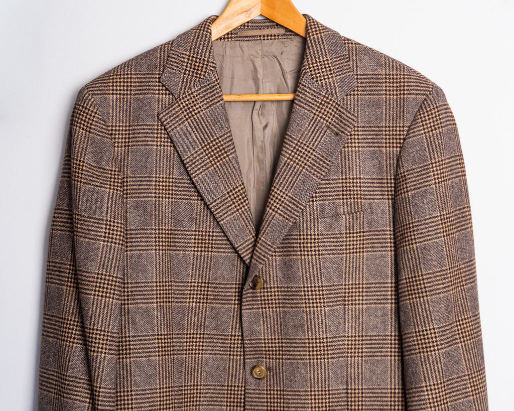 Vestón BOSS a cuadros con tejido Piacenza — Talla 50