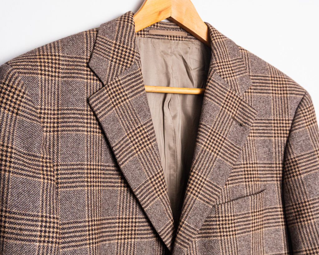 Vestón BOSS a cuadros con tejido Piacenza — Talla 50