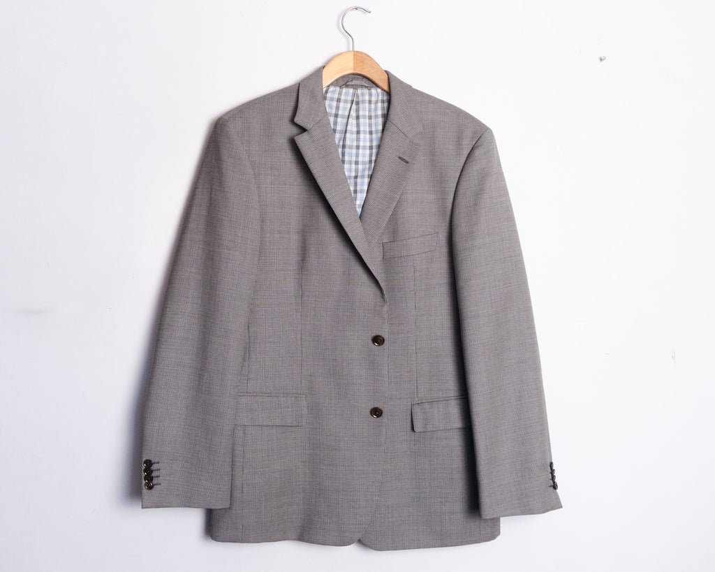 Vestón BOSS gris de lana virgen — Talla 44R