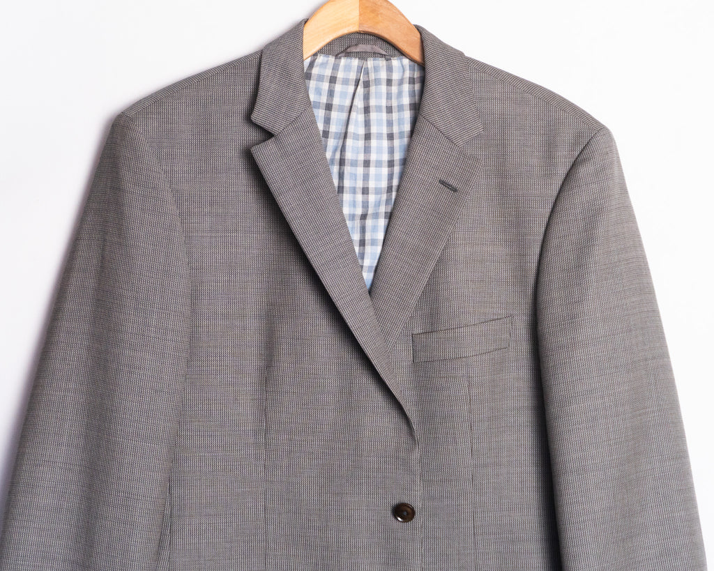 Vestón BOSS gris de lana virgen — Talla 44R
