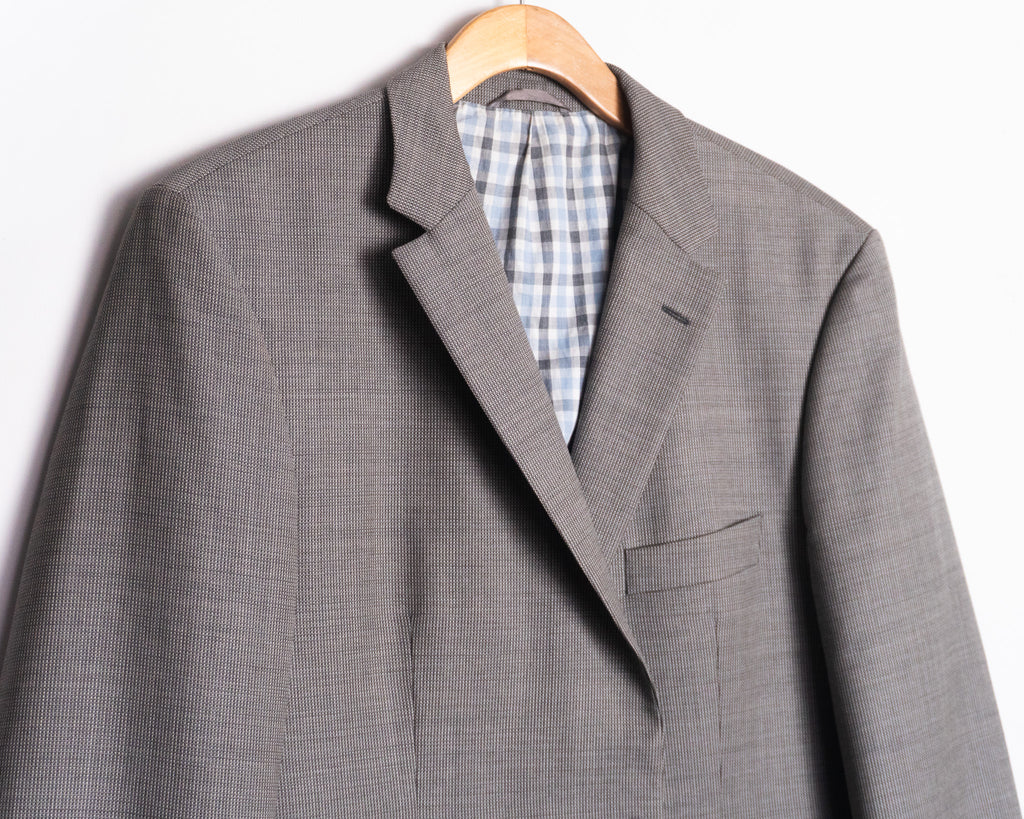 Vestón BOSS gris de lana virgen — Talla 44R