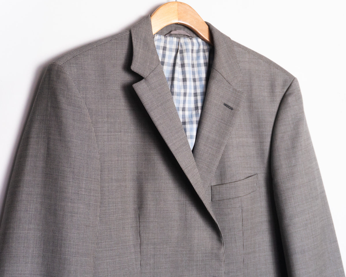 Vestón BOSS gris de lana virgen — Talla 44R