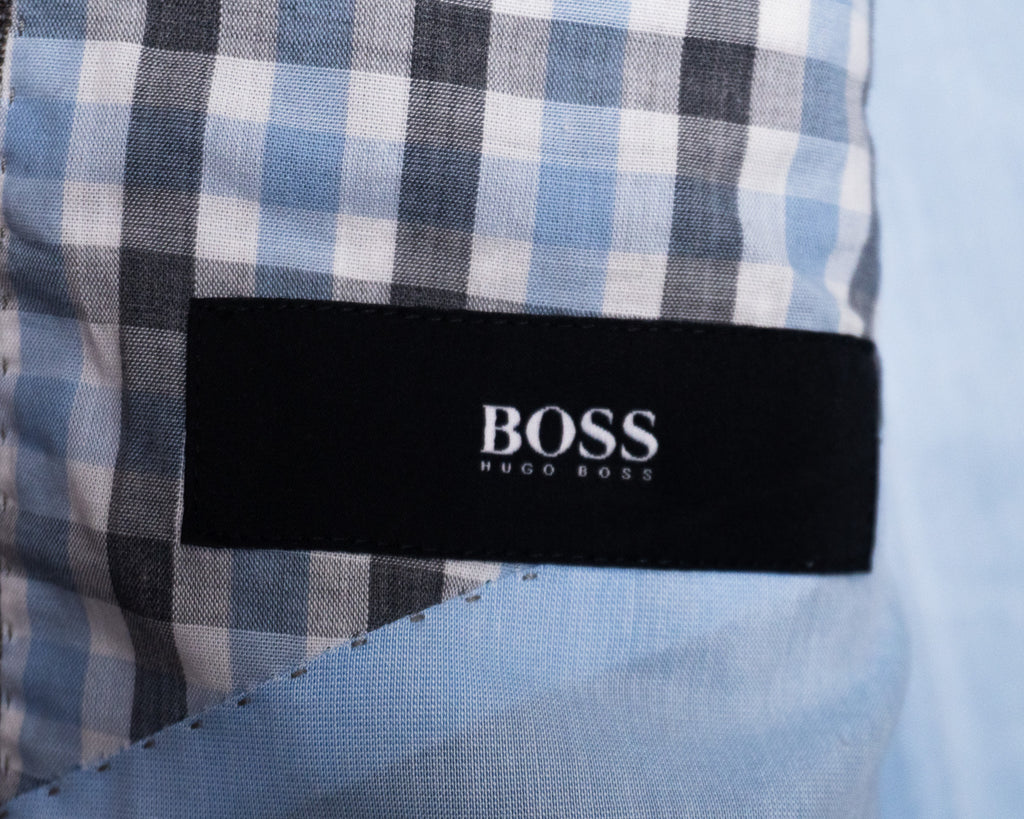 Vestón BOSS gris de lana virgen — Talla 44R