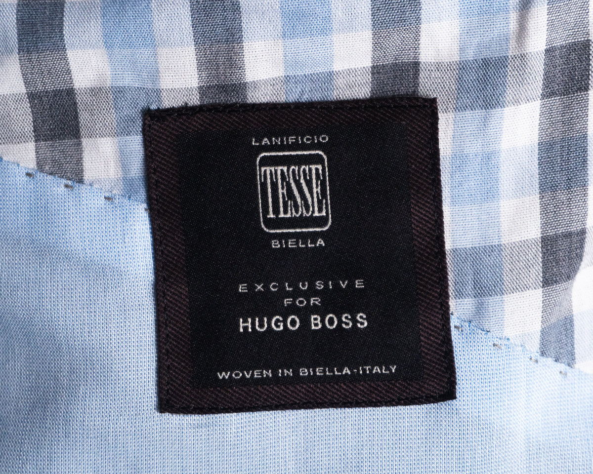 Vestón BOSS gris de lana virgen — Talla 44R