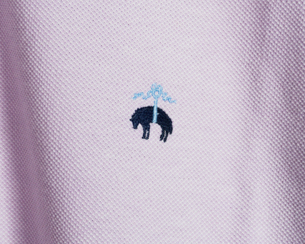 Polera polo Brooks Brothers rosa — Talla XL Slim Fit