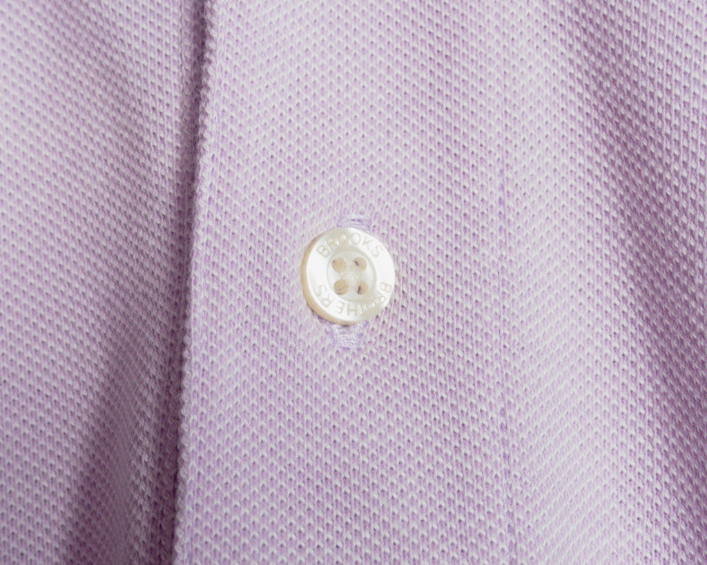 Polera polo Brooks Brothers rosa — Talla XL Slim Fit