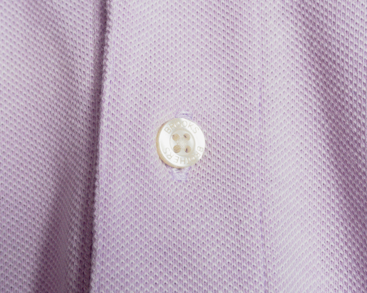 Polera polo Brooks Brothers rosa — Talla XL Slim Fit