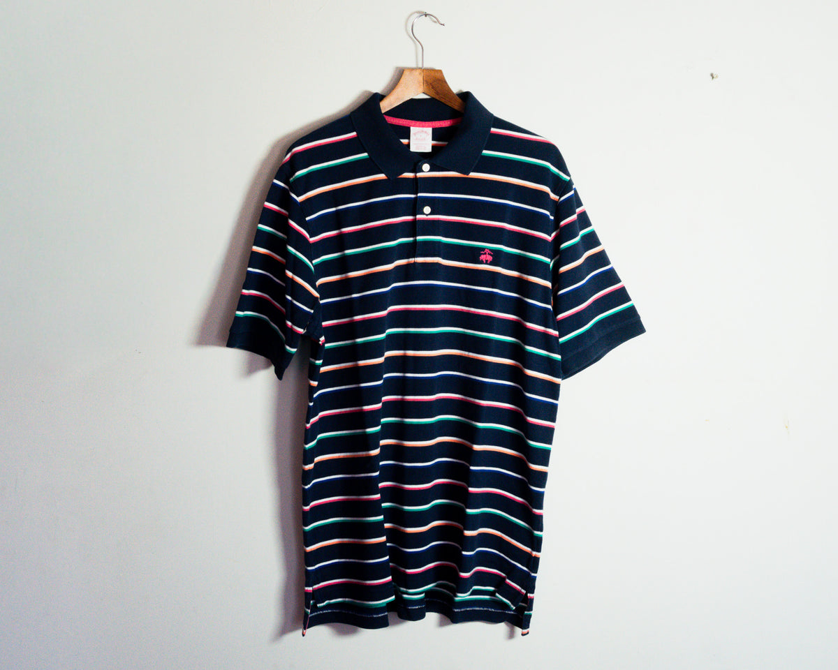 Polera polo Brooks Brothers de rayas — Talla L