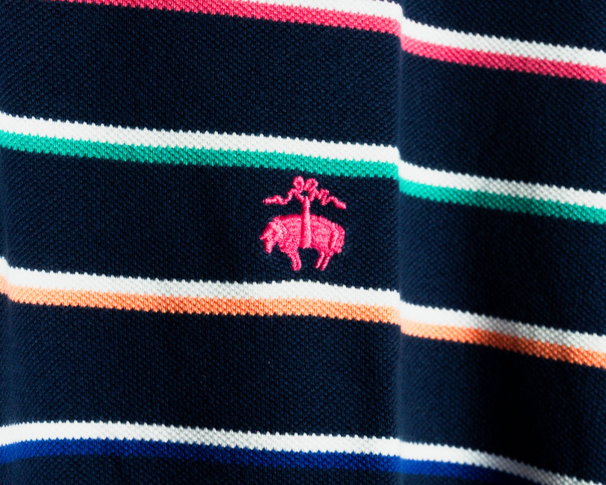 Polera polo Brooks Brothers de rayas — Talla L