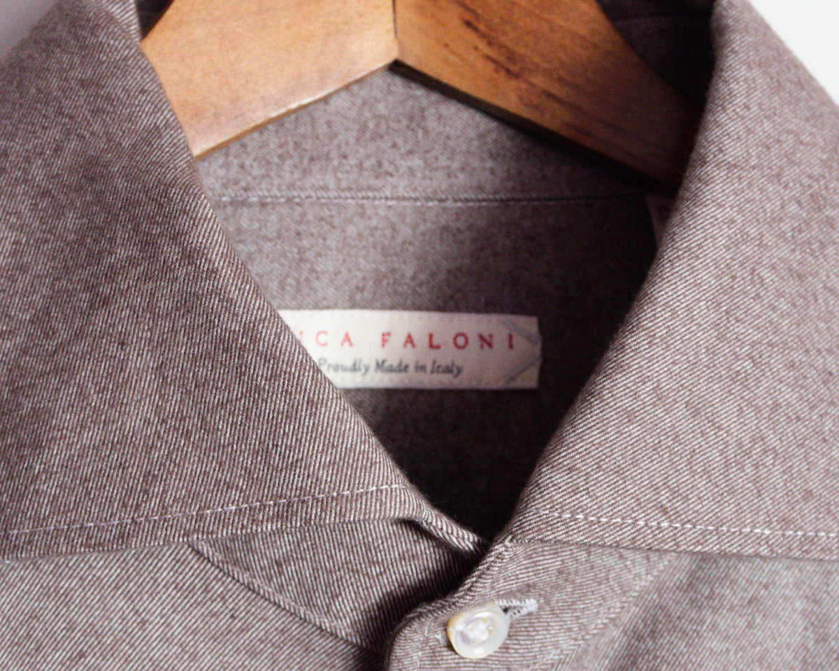 Camisa Luca Faloni de algodón — Talla 15½