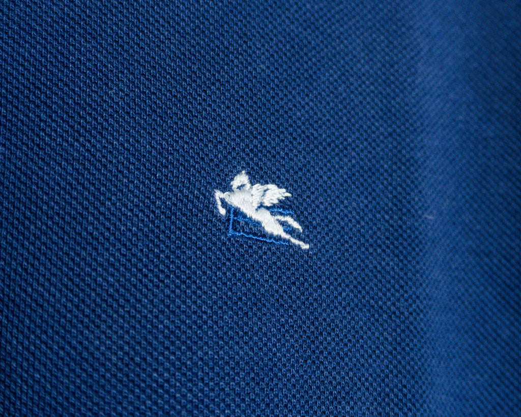Polera polo Etro azul marino — Talla XXL
