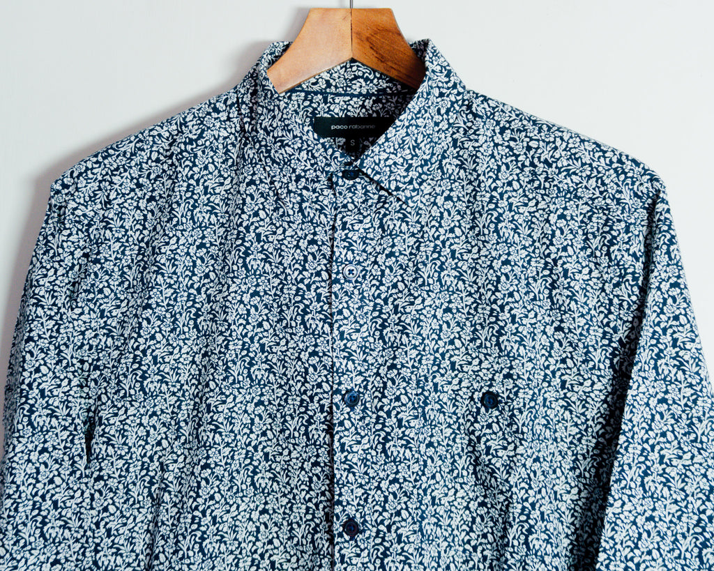 Camisa Paco Rabanne con estampado floral — Talla S