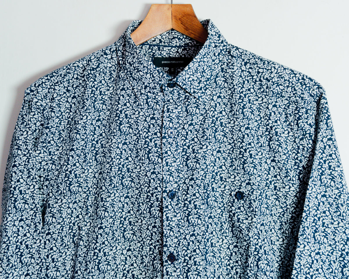 Camisa Paco Rabanne con estampado floral — Talla S