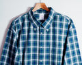 Camisa Brooks Brothers a cuadros azul y verde — Talla XXL