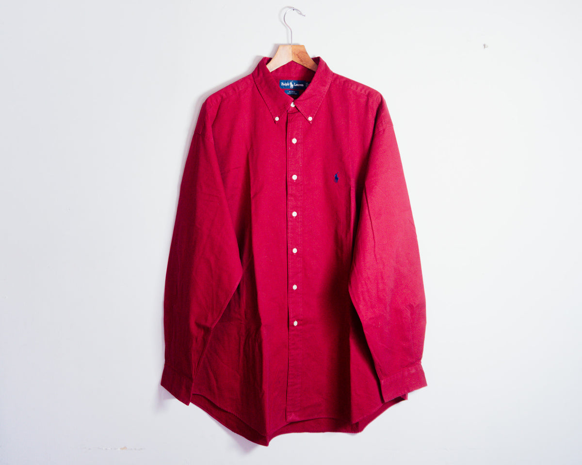 Camisa Ralph Lauren Blake roja — Talla XL