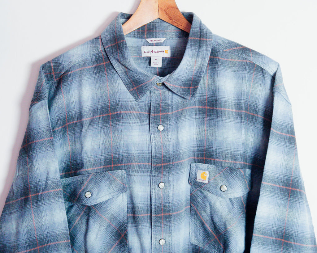 Camisa Carhartt a cuadros azules — Talla XL