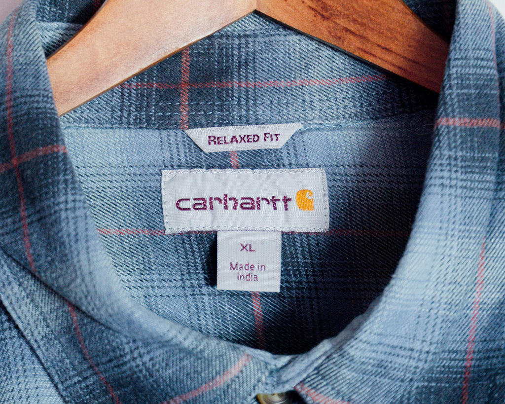 Camisa Carhartt a cuadros azules — Talla XL