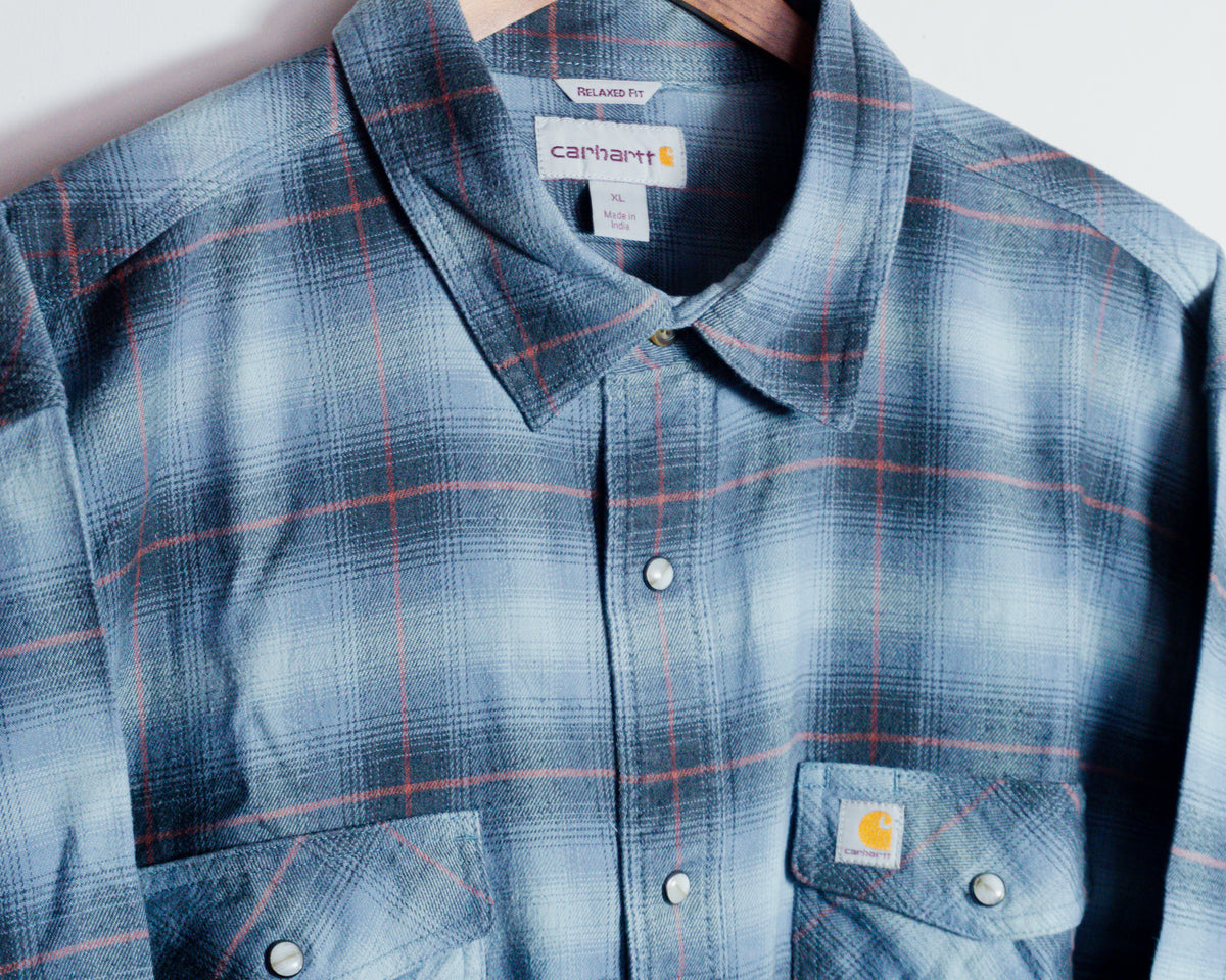 Camisa Carhartt a cuadros azules — Talla XL