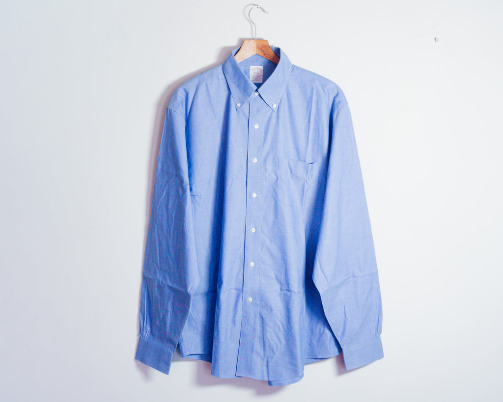 Camisa Brooks Brothers celeste de algodón Supima — Talla 16-36