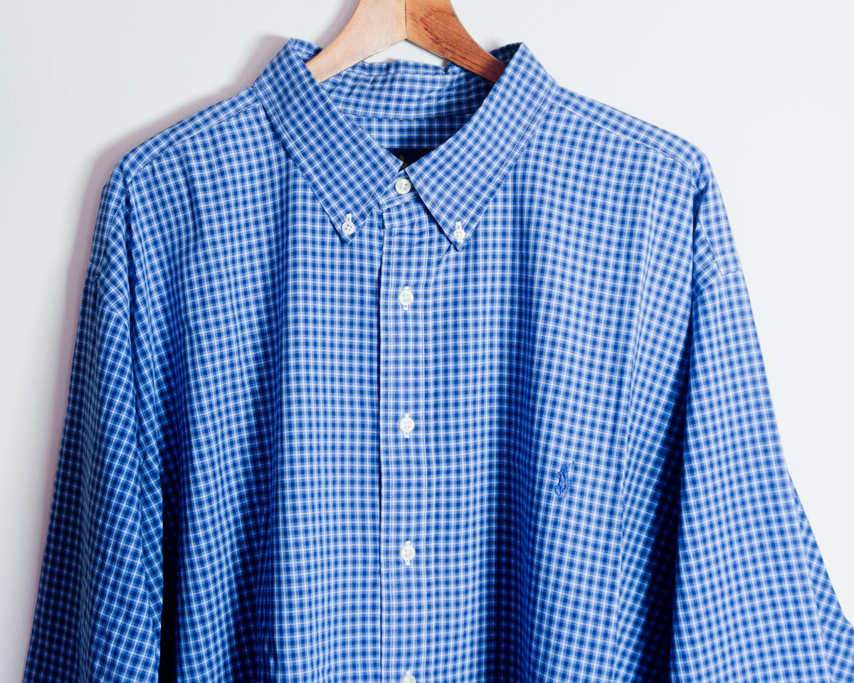 Camisa Ralph Lauren de cuadros azules — Talla XXXL