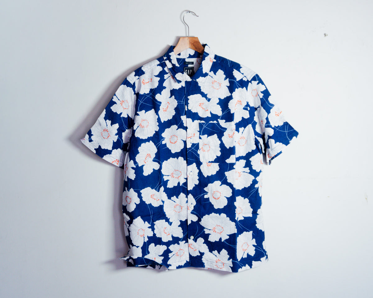 Camisa GAP floral de lino — Talla S