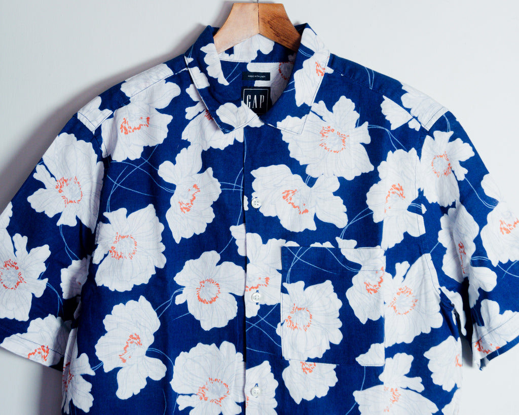 Camisa GAP floral de lino — Talla S