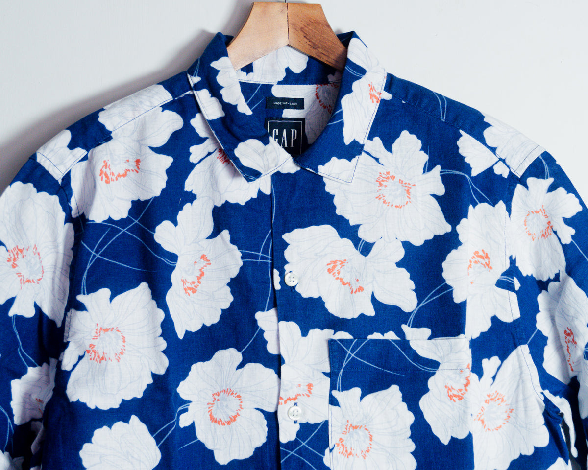 Camisa GAP floral de lino — Talla S