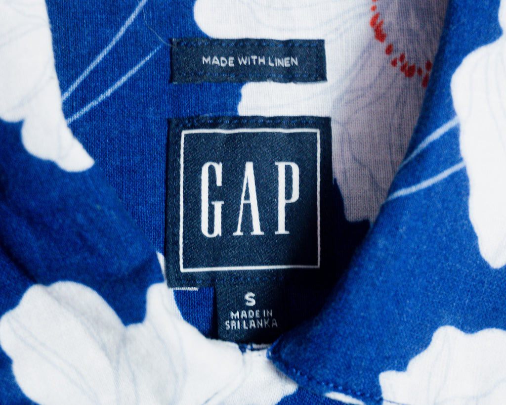 Camisa GAP floral de lino — Talla S