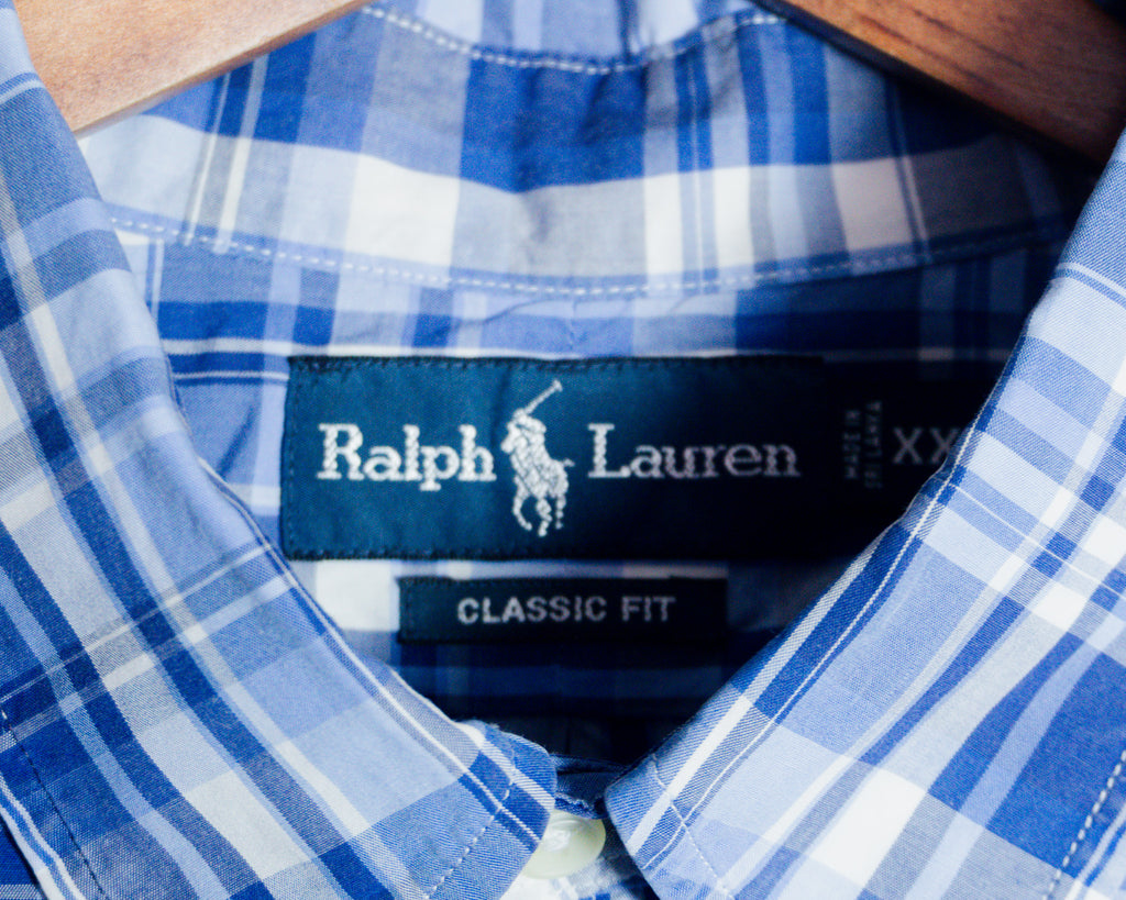 Camisa Ralph Lauren de cuadros azules — Talla XXL