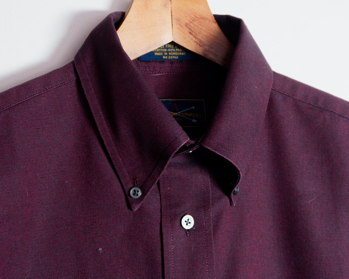 Camisa The Arrow Company burdeo — Talla 15