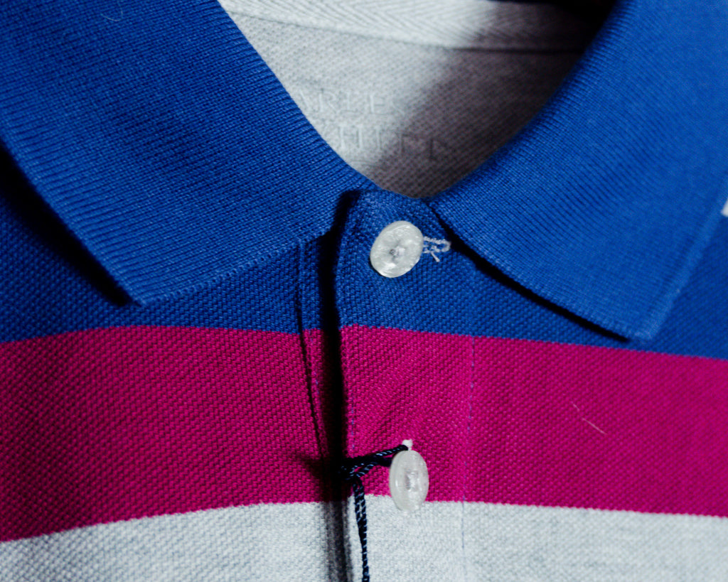 Polera polo Charles Tyrwhitt de manga larga — Talla XL