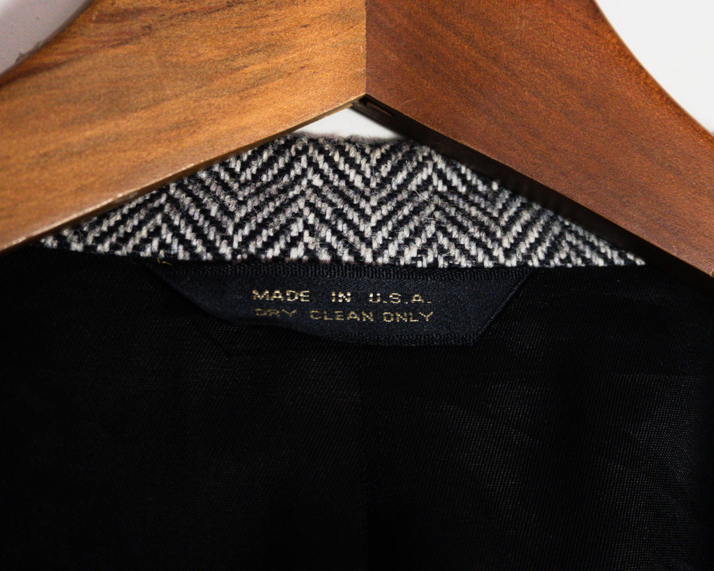 Blazer Hardy Amies gris de espiga — Talla aproximada M