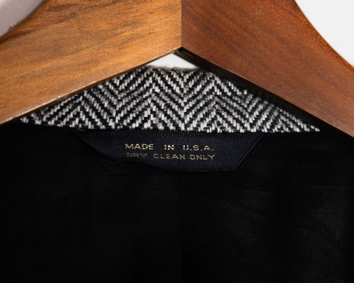 Blazer Hardy Amies gris de espiga — Talla aproximada M