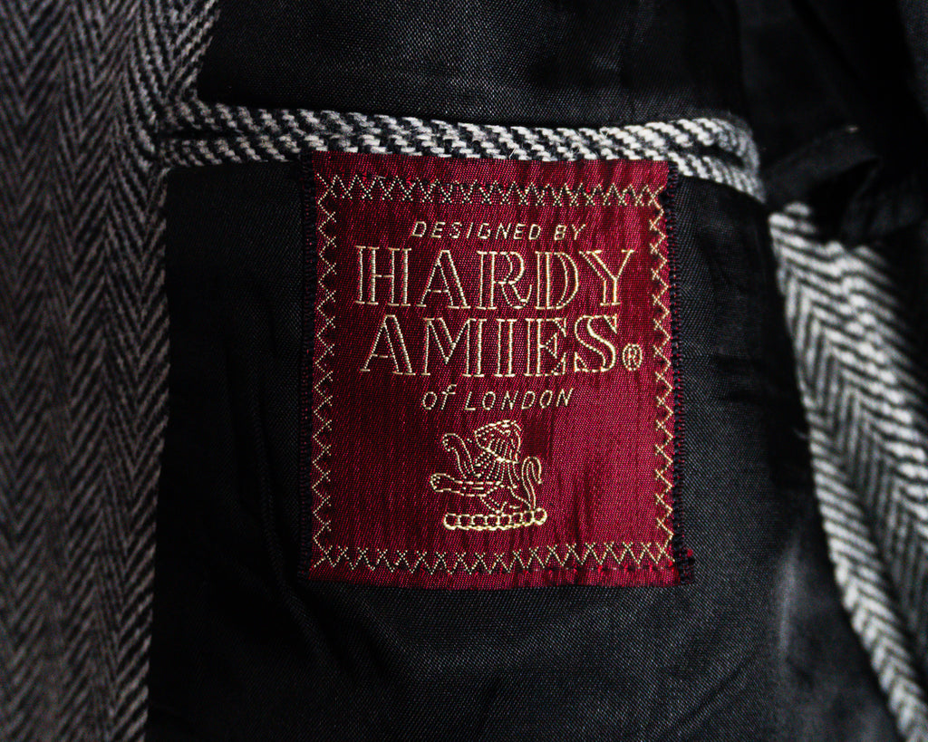 Blazer Hardy Amies gris de espiga — Talla aproximada M