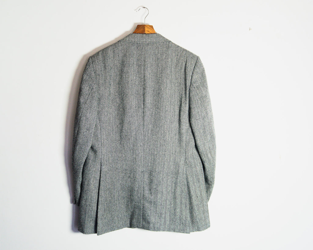 Blazer Hardy Amies gris de espiga — Talla aproximada M