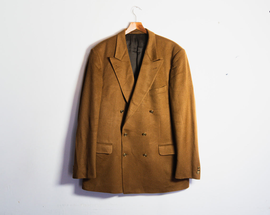 Chaqueta Burberrys cruzada de cashmere — Talla aproximada XXL